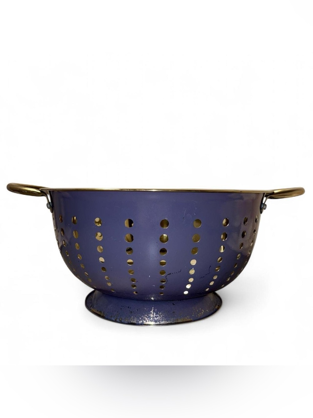 Michael Graves Navy Colander with Gold Handles